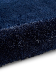 Think Rugs Navy Lux Shaggy Plain Shaggy Rug - Image 6 of 6