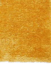 Think Rugs Yellow Lux Shaggy Plain Shaggy Rug - Image 4 of 6