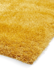 Think Rugs Yellow Lux Shaggy Plain Shaggy Rug - Image 5 of 6