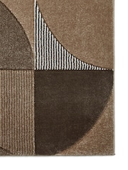 Think Rugs Beige Matrix MT63 Modern Geometric Rug - Image 4 of 6