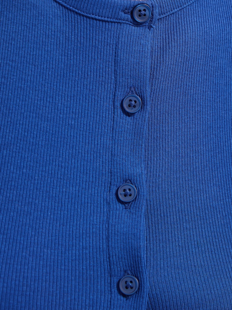 Friends Like These Cobalt Blue Button Through Vest - Image 5 of 5
