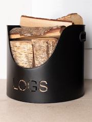 Snug Black Hickory Fireside Set - Image 2 of 6