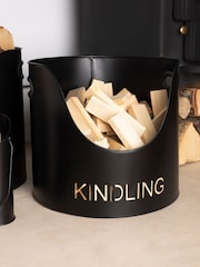 Snug Black Hickory Fireside Set - Image 3 of 6