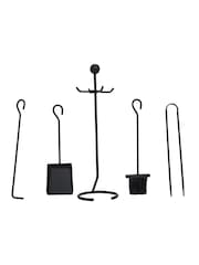 Snug Black Cedar Fireside Companion Set - Image 3 of 5