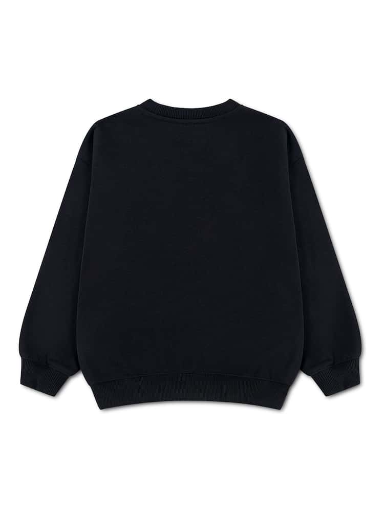 Nike Black Standard Fleece Oversized Crewneck Jumper - Image 2 of 3 Nike Black Standard Fleece Oversized Crewneck Jumper - Image 2 of 3