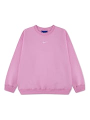 Nike Pink Standard Fleece Oversized Crewneck Jumper - Image 1 of 3
