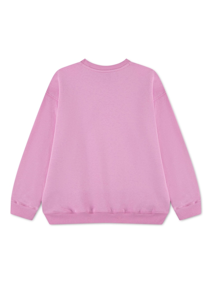 Nike Pink Standard Fleece Oversized Crewneck Jumper - Image 2 of 3 Nike Pink Standard Fleece Oversized Crewneck Jumper - Image 2 of 3