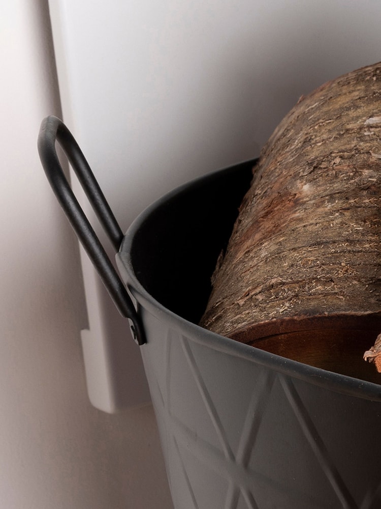 Snug Black Large Yew Fireside Log Bucket - Image 2 of 6