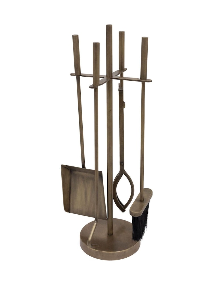 Snug Brass Chestnut Fireside Companion Set - Image 1 of 5