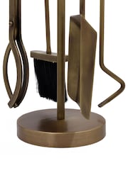 Snug Brass Chestnut Fireside Companion Set - Image 3 of 5