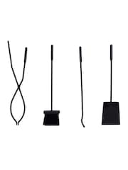 Snug Black Hazel Log Holder & Fireside Companion Set - Image 5 of 6