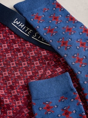 White Stuff Red Boxers & Sock Gift Set - Image 3 of 5