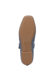 Vionic Blue Alameda Woven Regular Fit Arch Support Mary Jane Shoes - Image 5 of 7