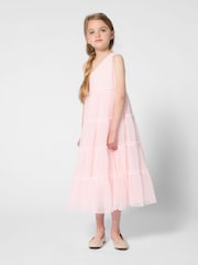 Billieblush Flounced Party Occasion Pink Dress - Image 1 of 4