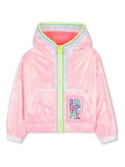 Billieblush Hooded Windbreaker Pink Jacket - Image 1 of 3