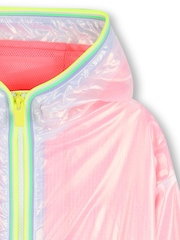 Billieblush Hooded Windbreaker Pink Jacket - Image 3 of 3
