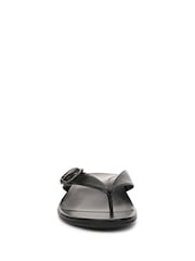 Vionic Black Grove Regular Fit Arch Support Toe Post Sandal - Image 2 of 7