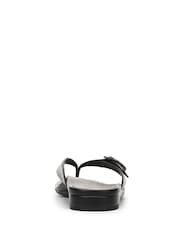 Vionic Black Grove Regular Fit Arch Support Toe Post Sandal - Image 3 of 7