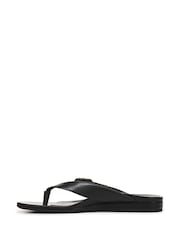 Vionic Black Grove Regular Fit Arch Support Toe Post Sandal - Image 6 of 7