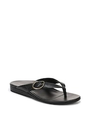 Vionic Black Grove Regular Fit Arch Support Toe Post Sandal - Image 7 of 7