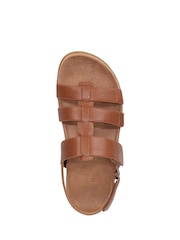 Vionic Brown Eureka Regular Fit Arch Support Strappy Sandals - Image 4 of 7