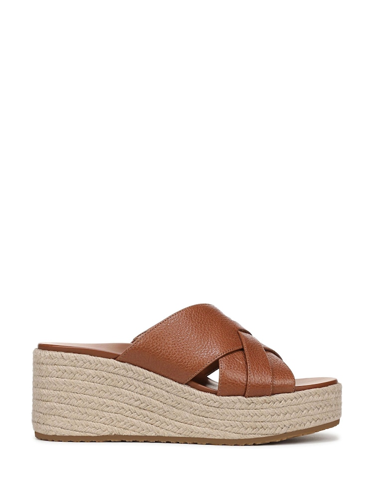 Vionic Brown Dawn Regular Fit Arch Support Slides - Image 2 of 7