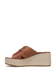 Vionic Brown Dawn Regular Fit Arch Support Slides - Image 3 of 7