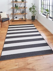 Think Rugs Black Santa Monica 48644 Modern Geometric Rug - Image 2 of 6