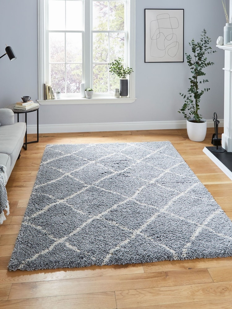 Think Rugs Grey Scandi Berber Rug - Image 1 of 5 Think Rugs Grey Scandi Berber Rug - Image 1 of 5