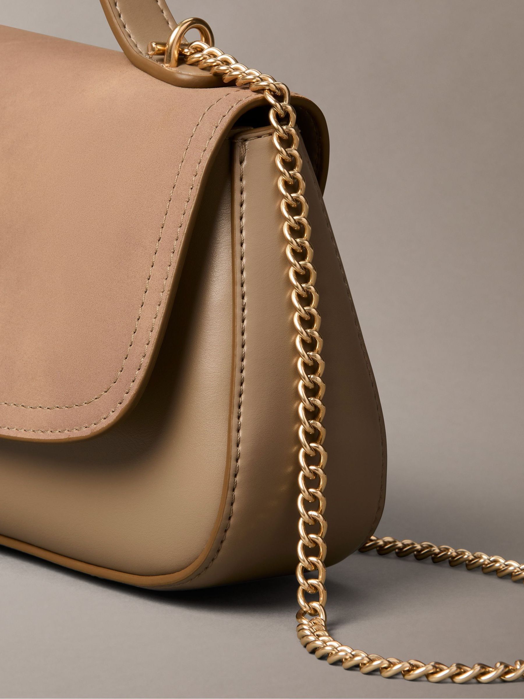 Buy Calvin Klein Nude Monogram Flap Sueded Camera Bag from Next USA