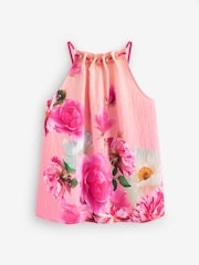 B by Ted Baker Pink/Yellow Floral Halterneck Top - Image 6 of 11