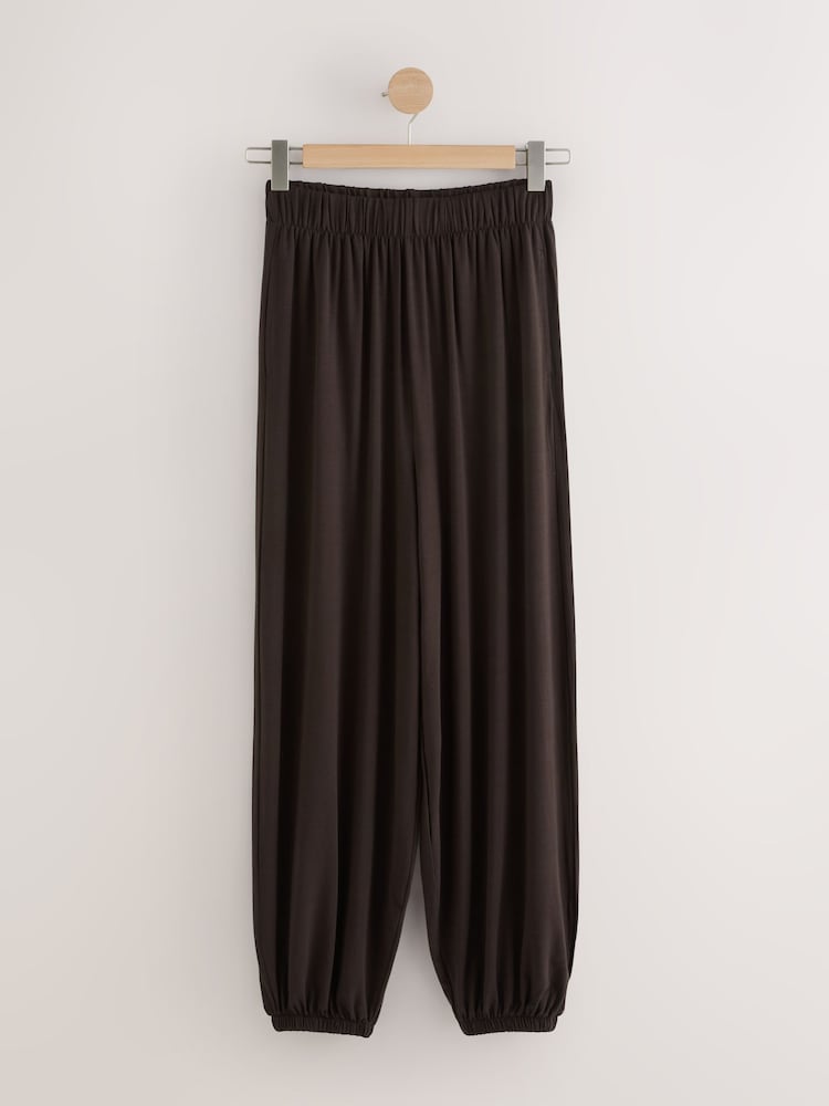 Marrón chocolate - Slinky Jersey Balloon Leg Joggers - Imagen 1 de 3