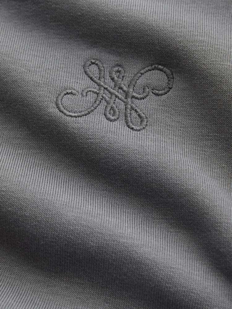 Charcoal Grey Crew Neck Logo Sweatshirt - Image 2 of 3 Charcoal Grey Crew Neck Logo Sweatshirt - Image 2 of 3