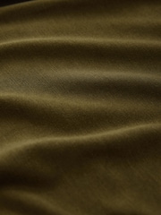 Khaki Green Slinky Jersey Balloon Leg Joggers - Image 7 of 7