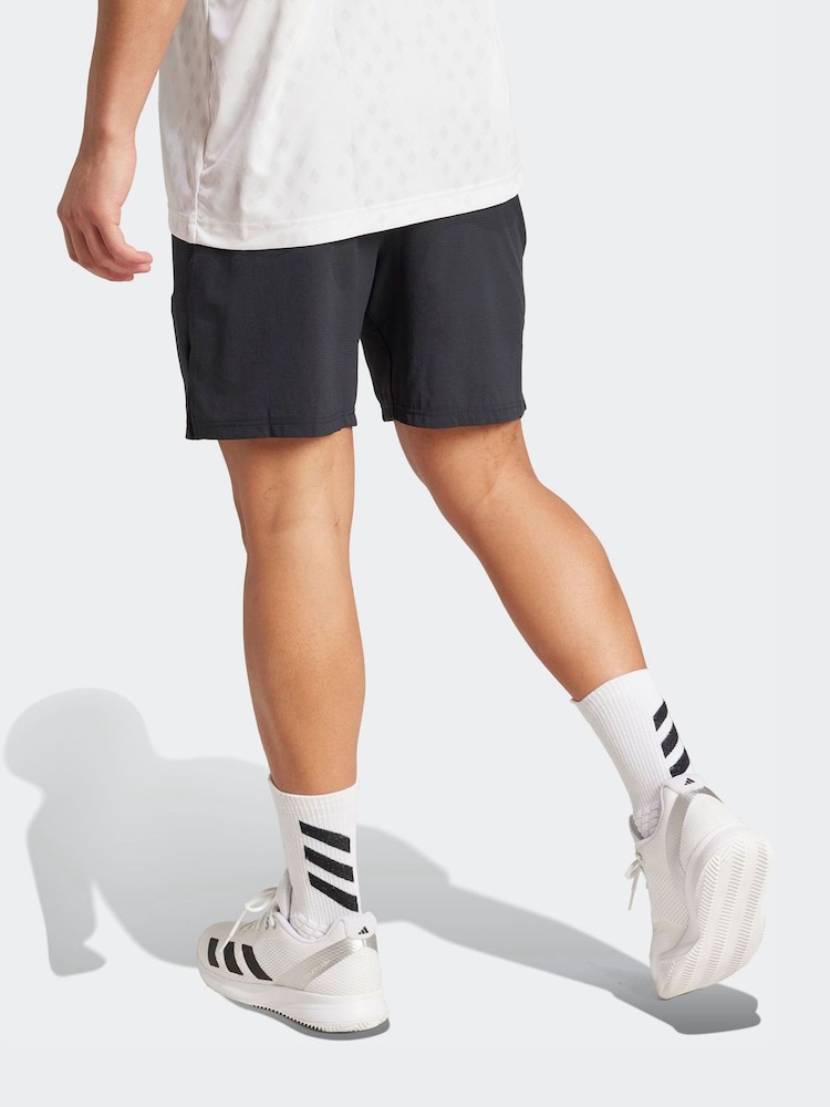 adidas Black Tennis Climacool Ergo 7 Inch Shorts - Image 2 of 7
