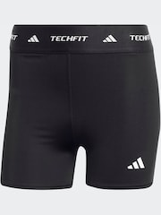 adidas Black Techfit Stay In Play Short Leggings - Image 9 of 9
