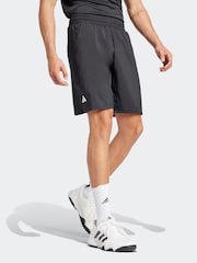 adidas Black Club Tennis Climacool 3-Stripes 7 Inch Shorts - Image 3 of 7