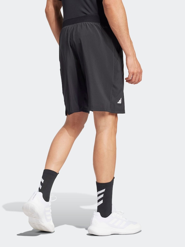 adidas Black Club Tennis Climacool Stretch Woven 9 Inch Shorts - Image 2 of 6