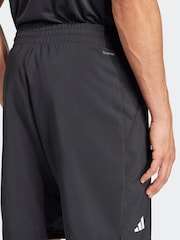 adidas Black Club Tennis Climacool 3-Stripes 9 Inch Shorts - Image 5 of 7