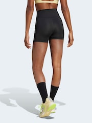 adidas Black Optime 3-Stripes 1/4 Short Leggings - Image 2 of 7