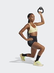 adidas Black Optime 3-Stripes 1/4 Short Leggings - Image 5 of 7