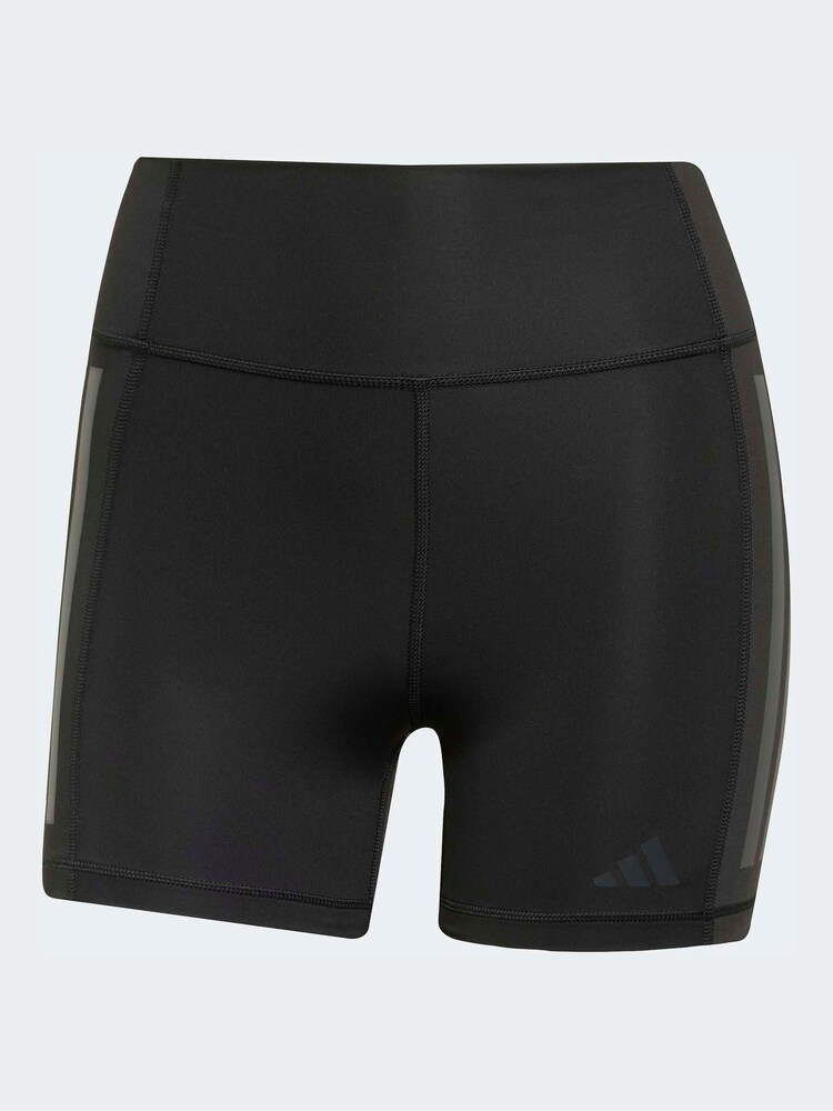 adidas Black Optime 3-Stripes 1/4 Short Leggings - Image 7 of 7