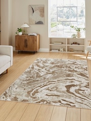 Think Rugs Beige Tidal TL46 Modern Abstract Rug - Image 1 of 6