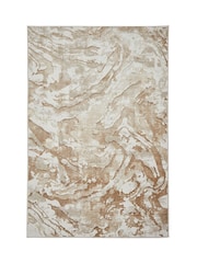 Think Rugs Beige Tidal TL46 Modern Abstract Rug - Image 3 of 6