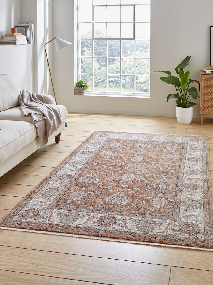 Think Rugs Terracotta Vintage 35027 Vintage Rug - Image 1 of 6 Think Rugs Terracotta Vintage 35027 Vintage Rug - Image 1 of 6