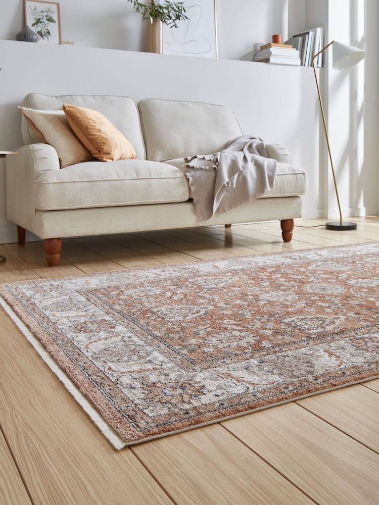 Think Rugs Terracotta Vintage 35027 Vintage Rug - Image 2 of 6 Think Rugs Terracotta Vintage 35027 Vintage Rug - Image 2 of 6