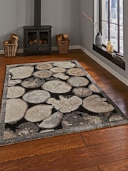 Think Rugs Cream Woodland 4626 Modern Rug - Image 1 of 5