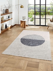 Think Rugs Beige Whisper Modern Rug - Image 1 of 6