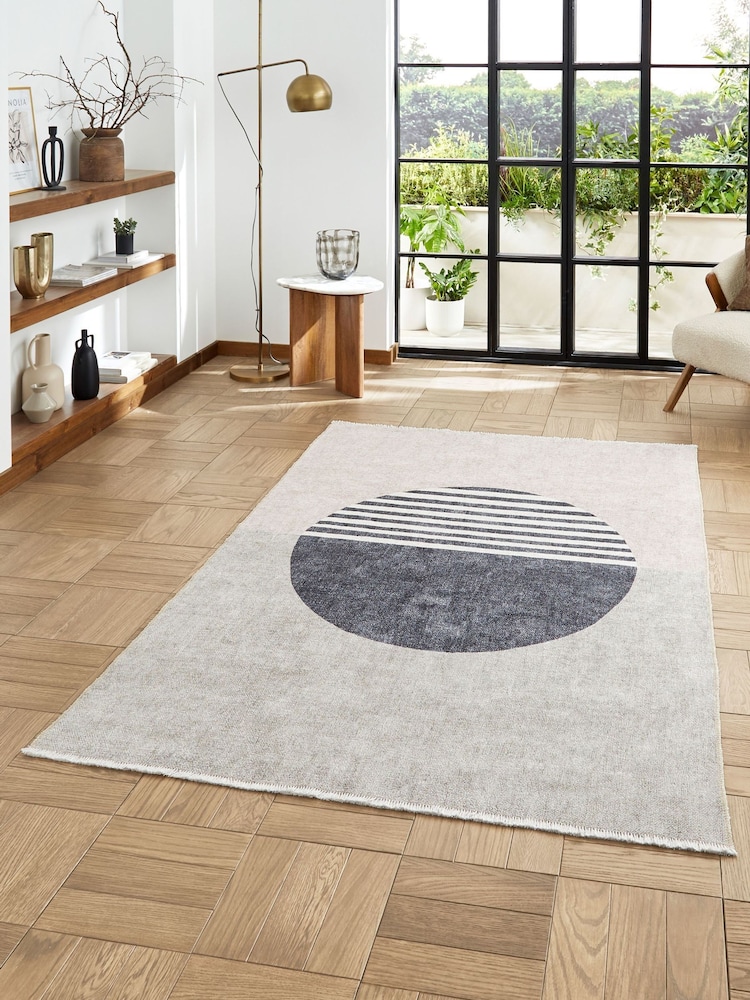 Think Rugs Beige Whisper Modern Rug - Image 1 of 6
