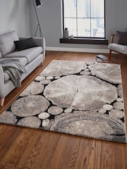 Think Rugs Beige Woodland 6318 Modern Rug - Image 1 of 5